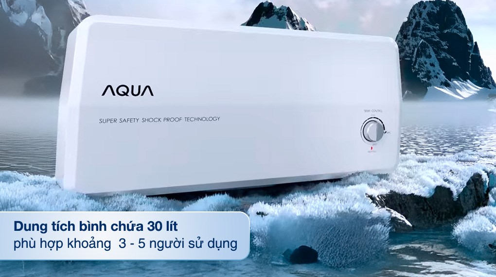 Máy nước nóng gián tiếp Aqua 30 lít 2500W AES30H-SUPER