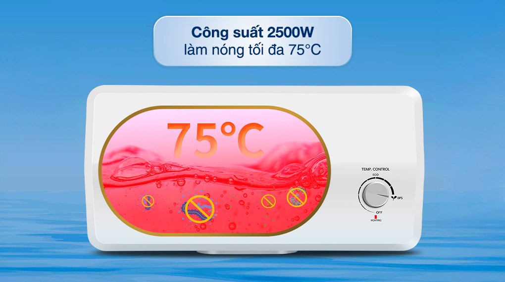 Máy nước nóng gián tiếp Aqua 30 lít 2500W AES30H-SUPER