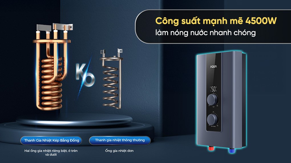 Máy nước nóng trực tiếp Aqua 4500W AEI45E-FP3CB(VN)