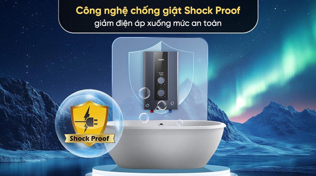 Máy nước nóng trực tiếp Aqua 4500W AEI45E-FP3CB(VN)