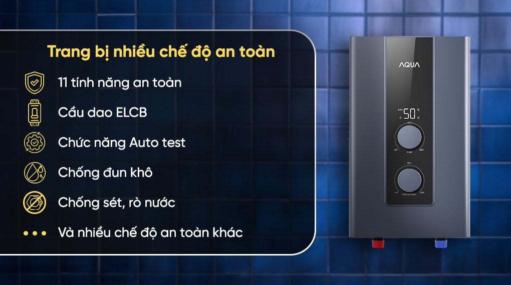Máy nước nóng trực tiếp Aqua 4500W AEI45E-FP3CB(VN)
