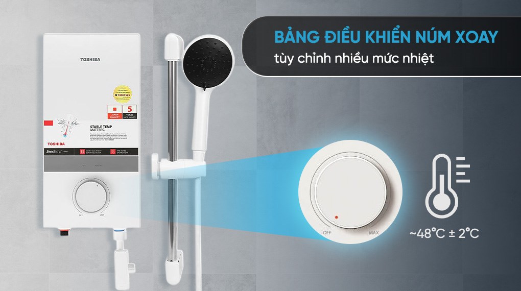 Máy nước nóng trực tiếp Toshiba 4500W TWH-45MCNVN(W)-WB