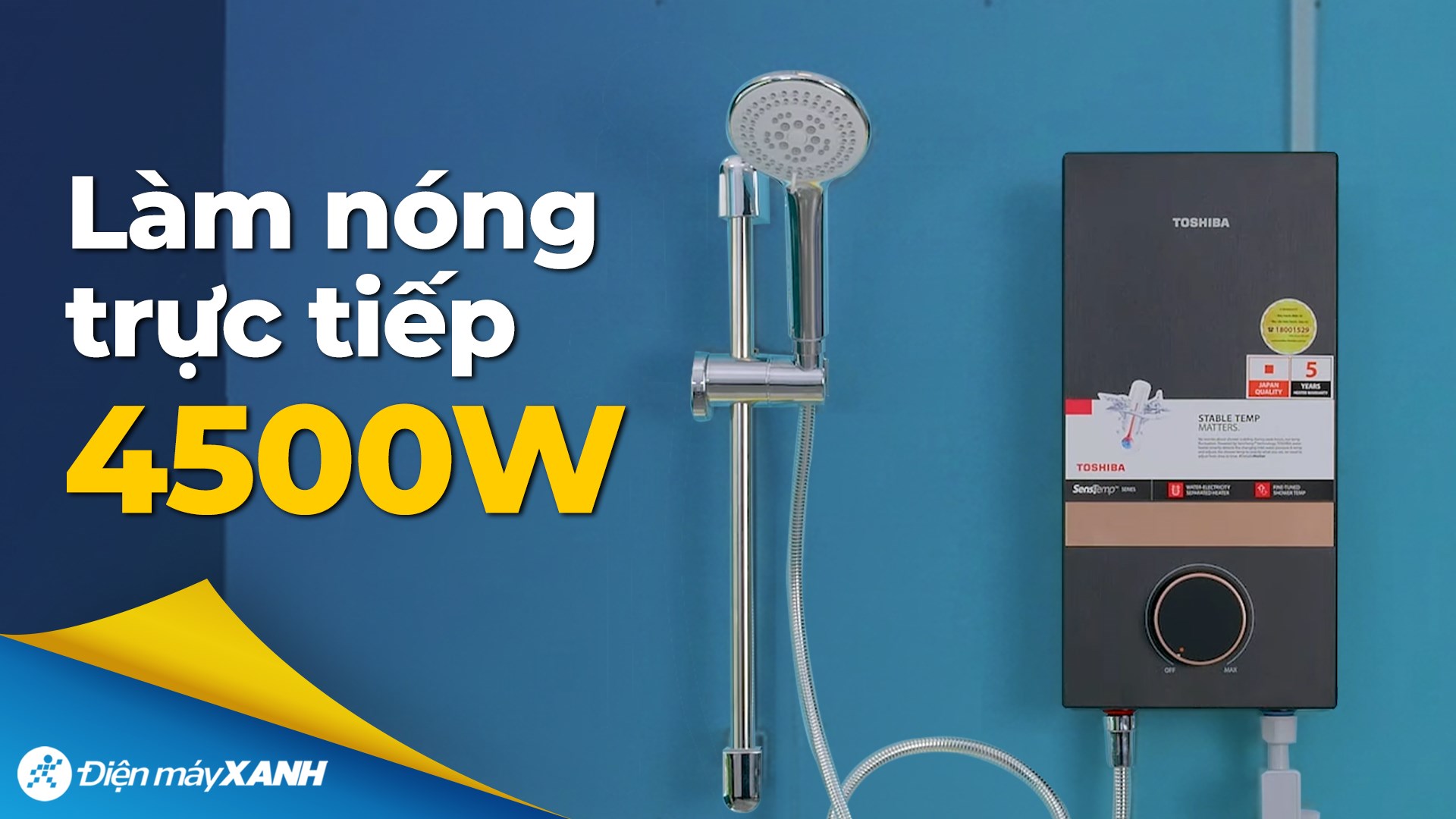 Máy nước nóng trực tiếp Toshiba 4500W TWH-45EMCPVN(K)-CB