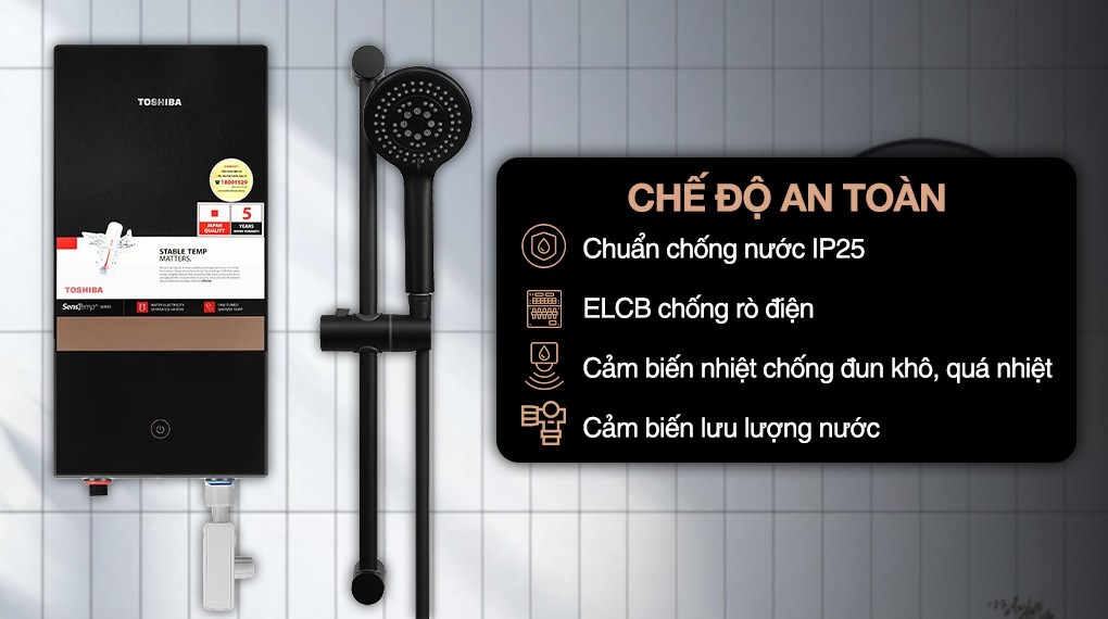 Máy nước nóng trực tiếp Toshiba 4500W TWH-45EMC1PVN(K)-KB