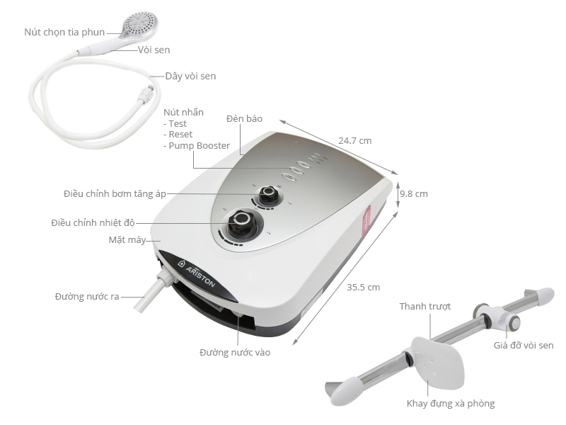 Máy nước nóng Ariston IM-4522EP 4.5 kW