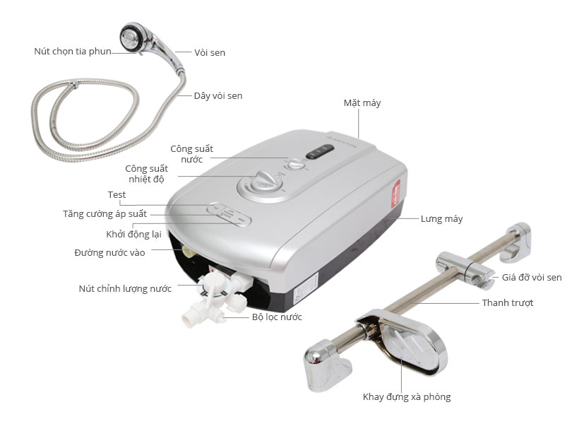 Máy nước nóng Ariston BE-4522EP 4.5 kW (Bạc)