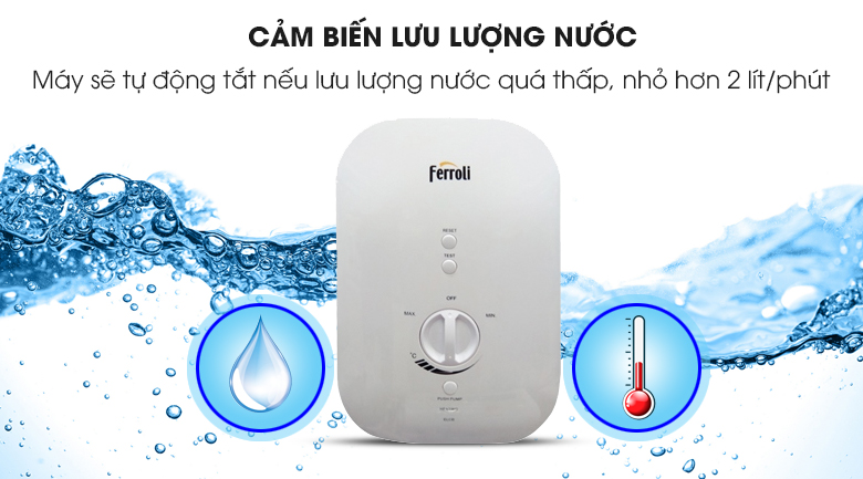 Máy nước nóng Ferroli DIVO SSP 4.5 kW