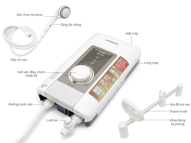 Máy nước nóng Hitachi HES-35VPY 3500W