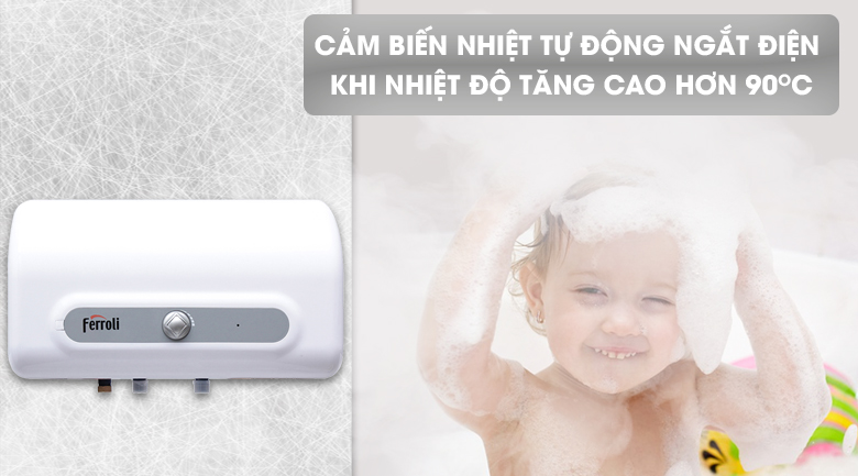 Bình nước nóng ngang Ferroli QQ EVO ME 15 lít