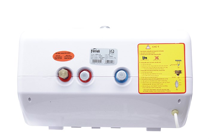Bình nước nóng ngang Ferroli QQ EVO ME 15 lít Màu Trắng