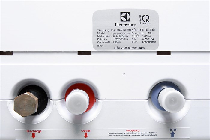 Bình nước nóng Electrolux EWS15DDX-DW 15 lít Màu Trắng