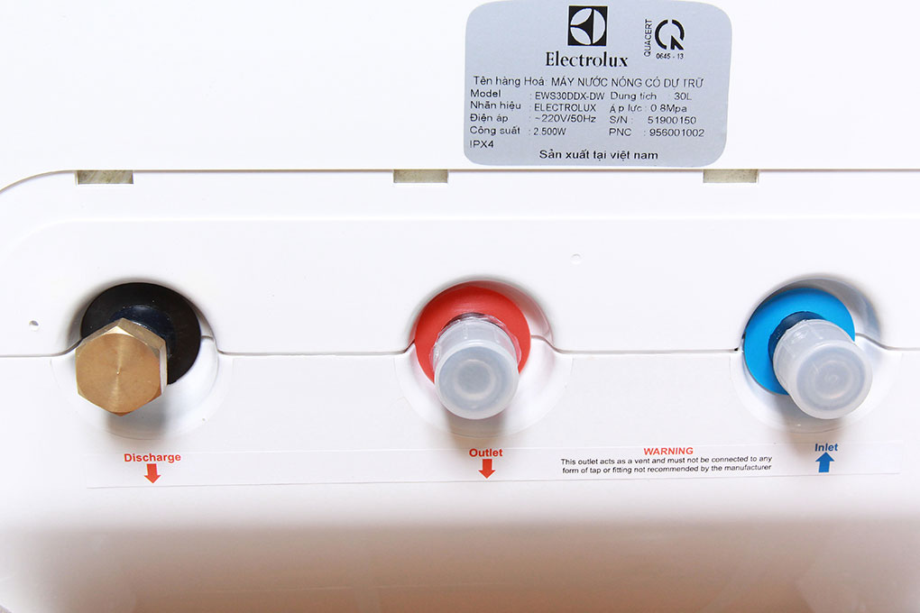 Máy nước nóng Electrolux EWS30DDX-DW 30 lít Màu Trắng