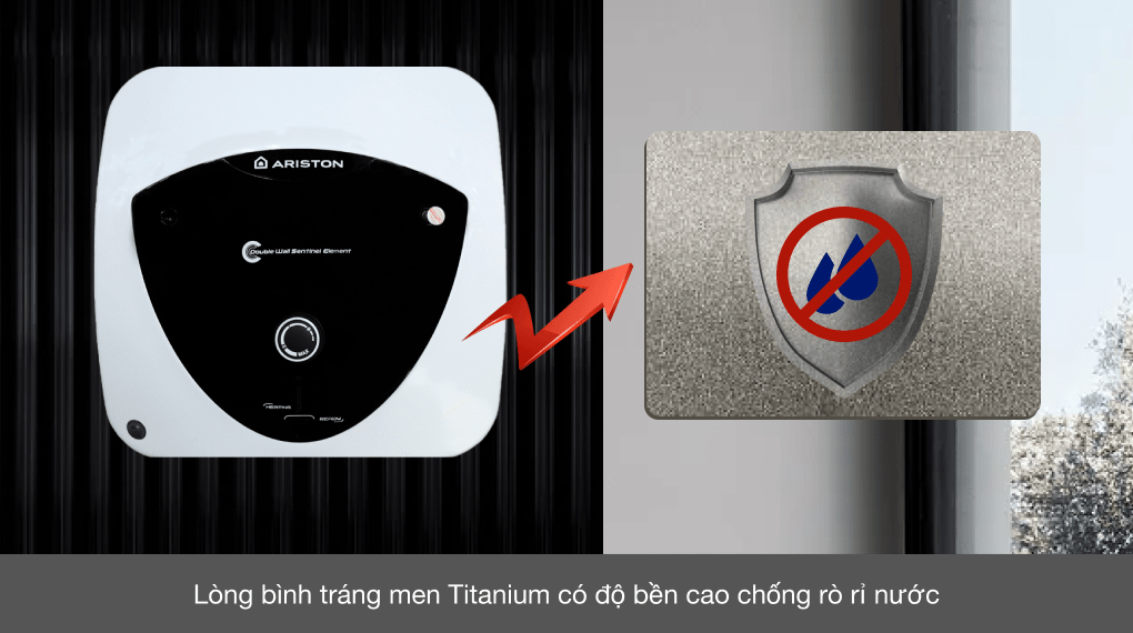 Máy nước nóng gián tiếp Ariston 15 lít 2500W AN 15 LUX FE