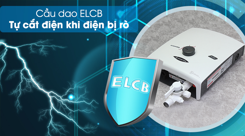 Cầu dao ELCB - Máy nước nóng Ariston SB35E-VN