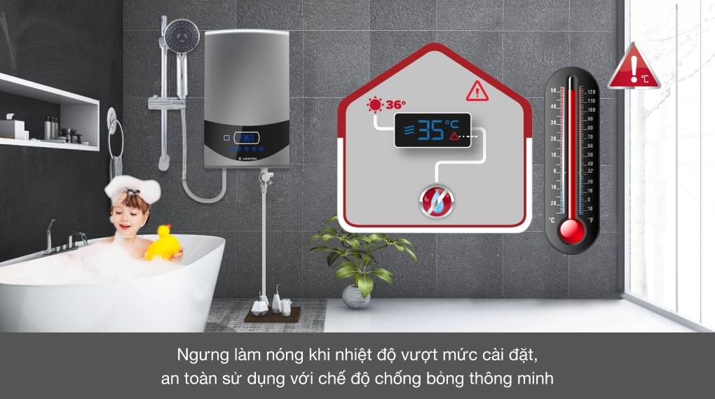 Máy nước nóng trực tiếp Ariston 4500W ST45PE-VN