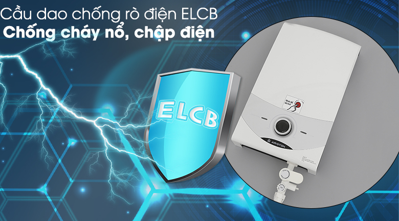 Chức năng ELCB - Máy nước nóng Ariston SM45E-VN