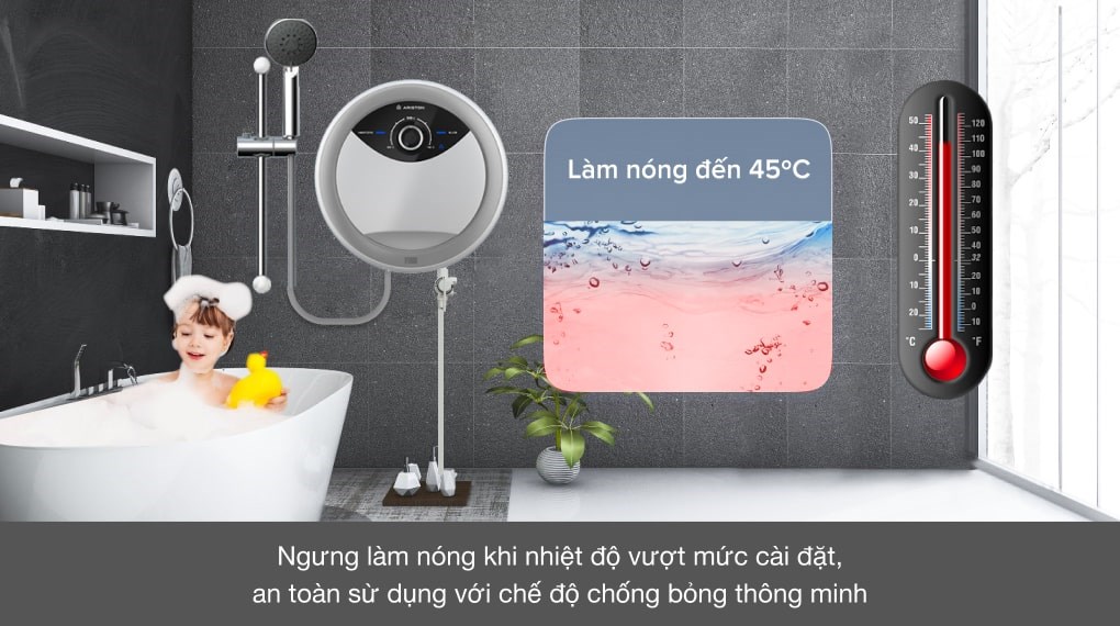 Máy nước nóng trực tiếp Ariston 4500W RMC45E-VN