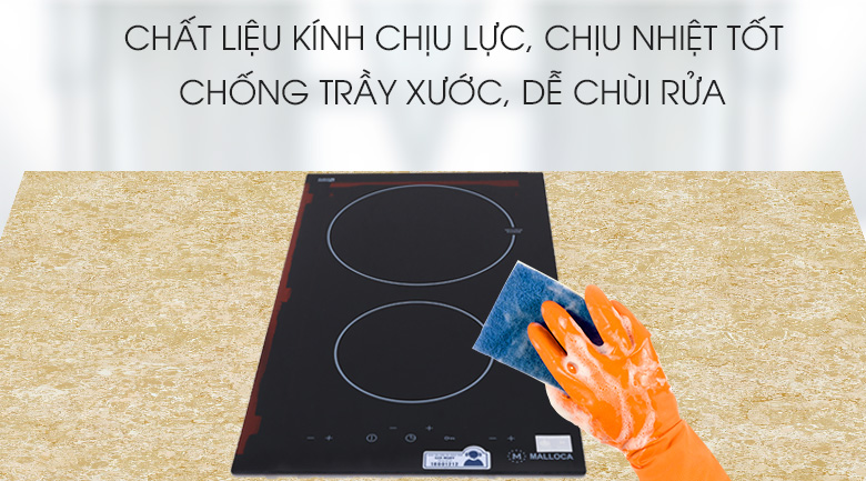 Bếp từ đôi lắp âm Malloca MDH-02I
