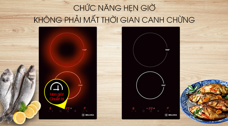 Bếp từ đôi lắp âm Malloca MDH-02I