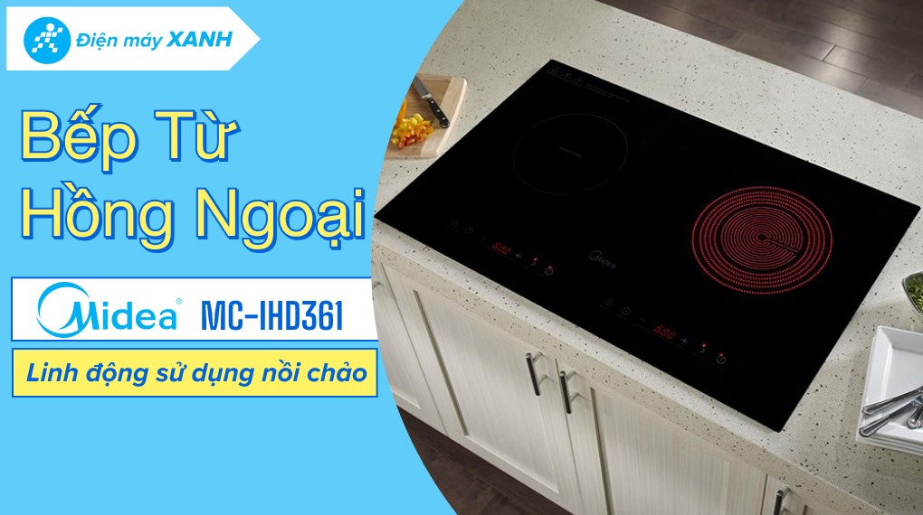 Bếp từ hồng ngoại lắp âm Midea MC-IHD361