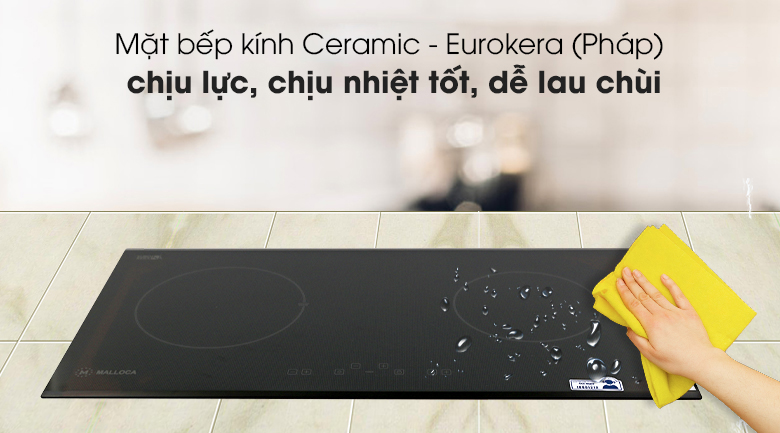 Mặt bếp làm bằng kính Ceramic - Eurokera (Pháp)