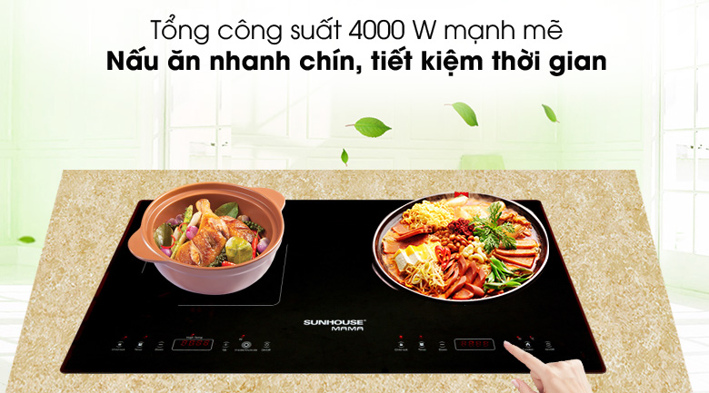 Bếp từ hồng ngoại lắp âm Sunhouse Mama SHB 9100