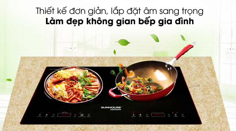 Bếp từ hồng ngoại lắp âm Sunhouse Mama SHB 9100