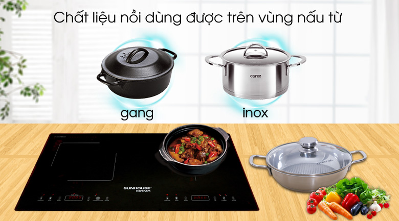 Bếp từ hồng ngoại lắp âm Sunhouse Mama SHB 9100