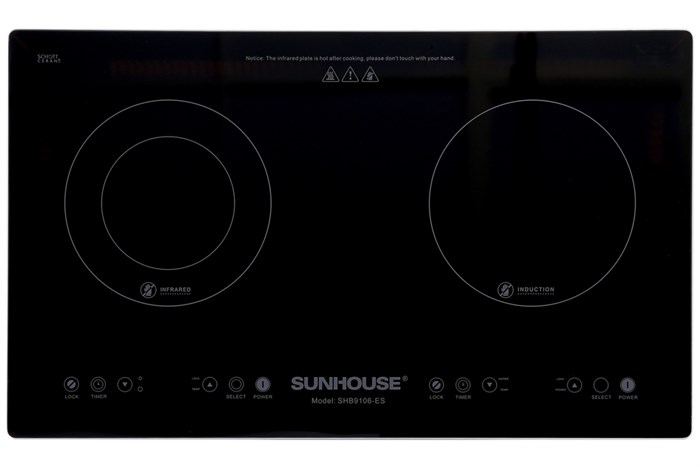 Bếp từ hồng ngoại Sunhouse SHB9106-ES Màu Đen