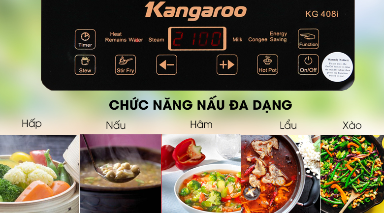 Bếp từ Kangaroo KG408I - 5