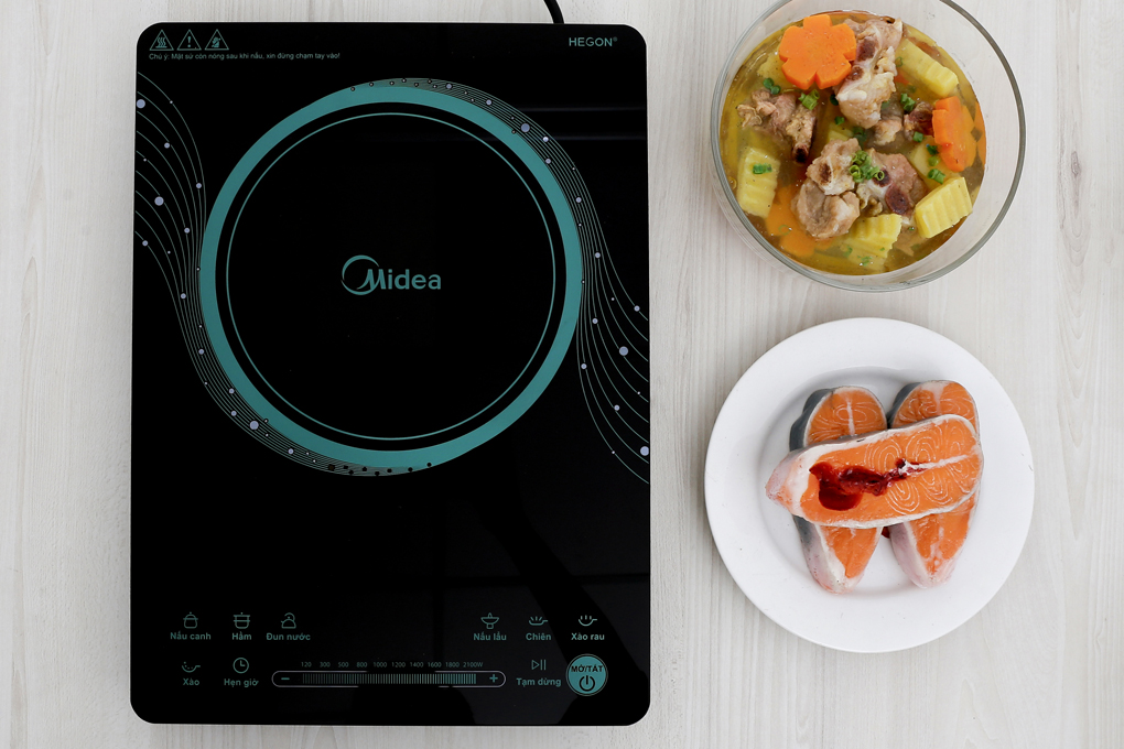 Bếp từ Midea MI-T2117DB Màu Đen