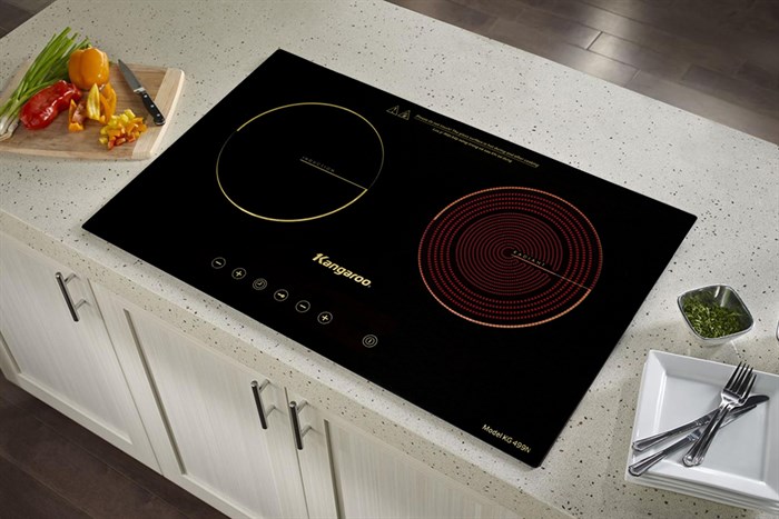 Bếp từ hồng ngoại lắp âm Kangaroo KG499N Màu Đen