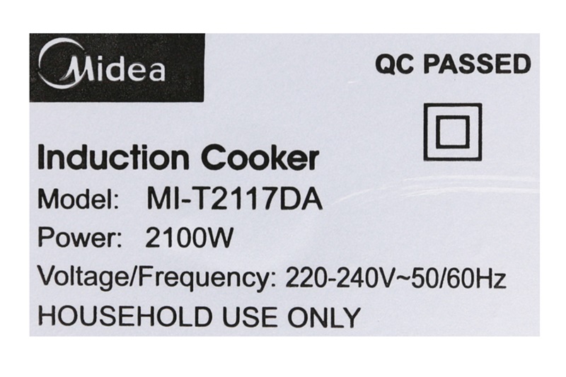 Bếp điện từ Midea MI-T2117DA Bếp điện từ Midea MI-T2117DA
