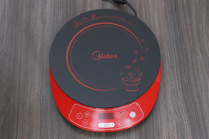 Bếp từ Midea MI-B2118DH Màu Đen - Đỏ