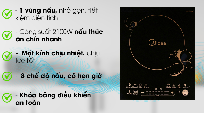 Bếp từ Midea MI-T2117DE
