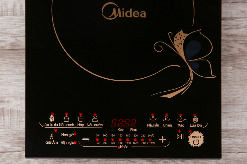 Bếp từ Midea MI-T2117DE Màu Đen