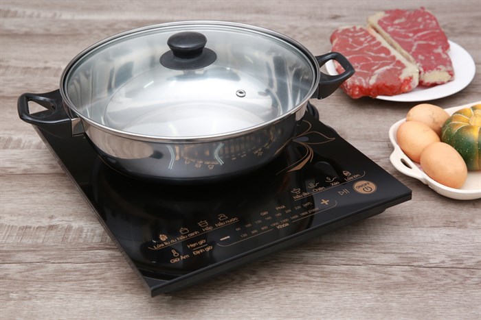 Bếp từ Midea MI-T2117DE Màu Đen