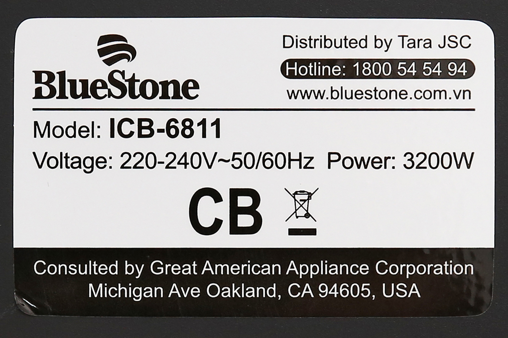 Siêu thị bếp từ hồng ngoại đôi lắp âm Bluestone ICB-6811