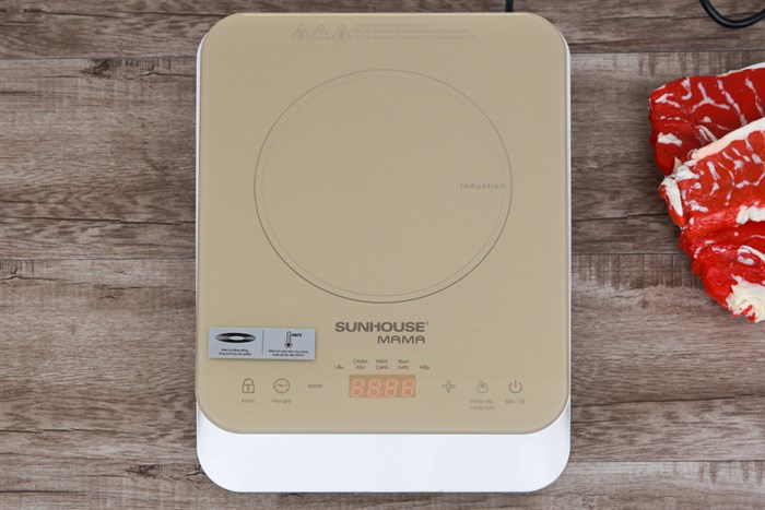 Bếp từ Sunhouse Mama SHD6868 Màu Trắng - Vàng