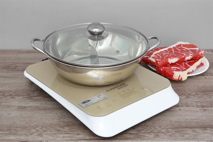 Bếp từ Sunhouse Mama SHD6868 Màu Trắng - Vàng