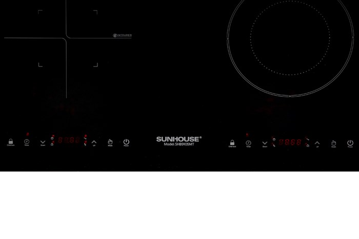 Bếp từ hồng ngoại lắp âm Sunhouse SHB9105MT Màu Đen