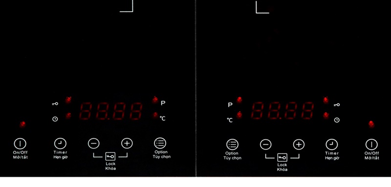 Bảng điều khiển cảm ứng có chỉ dẫn tiếng Việt - Bếp từ đôi TEKA DS3502-P KG