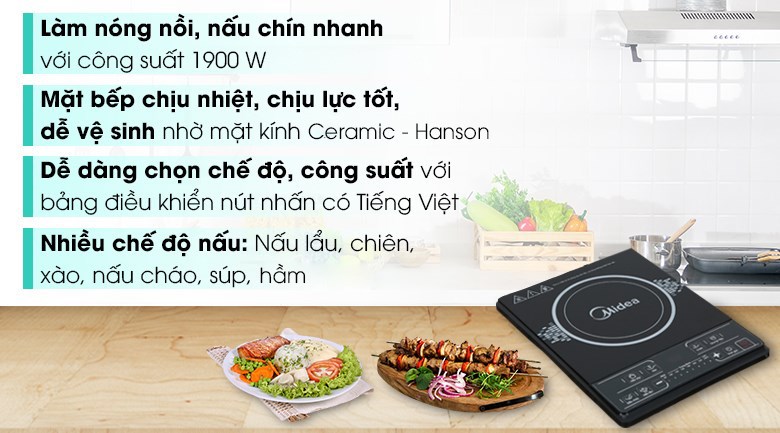 Bếp từ Midea MI-B1920DM