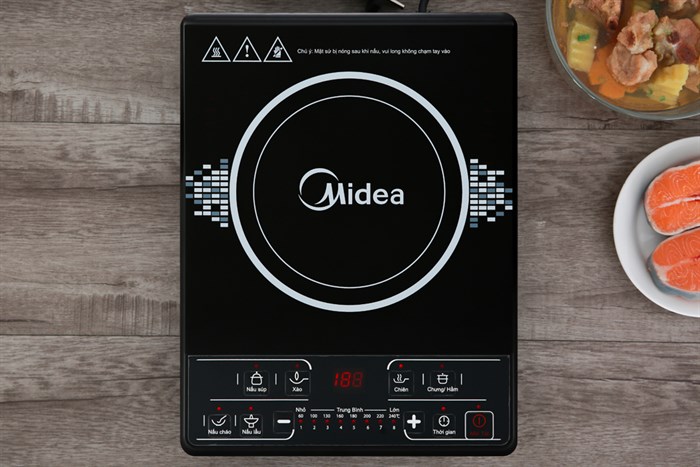 Bếp từ Midea MI-B1920DM Màu Đen