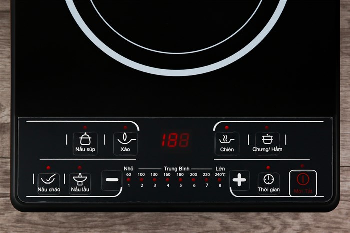 Bếp từ Midea MI-B1920DM Màu Đen