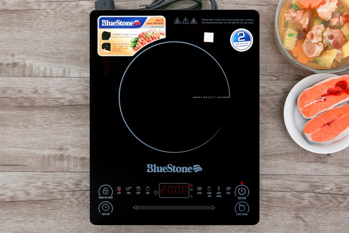 Bếp từ đơn BlueStone ICB-6619 2000W Màu Đen