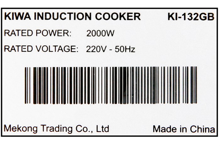 Bếp từ Kiwa KI-132GB Màu Đen