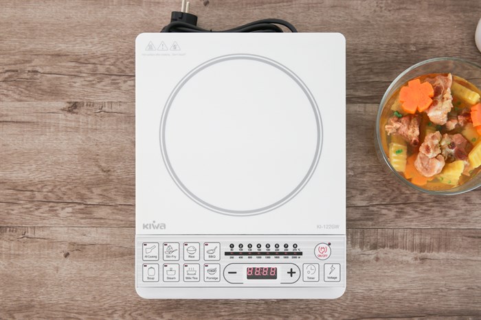 Bếp từ Kiwa KI-122GW Màu Trắng