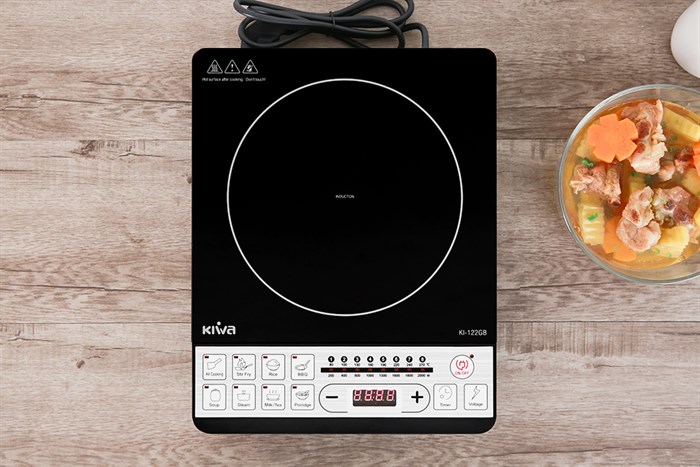 Bếp từ Kiwa KI-122GB Màu Trắng - Đen