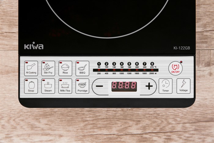 Bếp từ Kiwa KI-122GB Màu Trắng - Đen